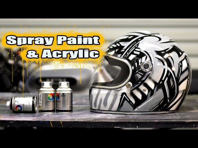 Custom Painting a Helmet | Freehand Line Work