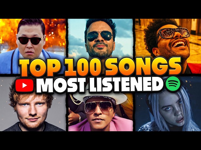 TOP 100 MOST LISTENED SONGS (SPOTIFY + YOUTUBE)