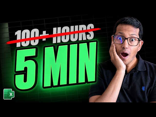 This Tiny Excel Automation Saved me 100+ Hours
