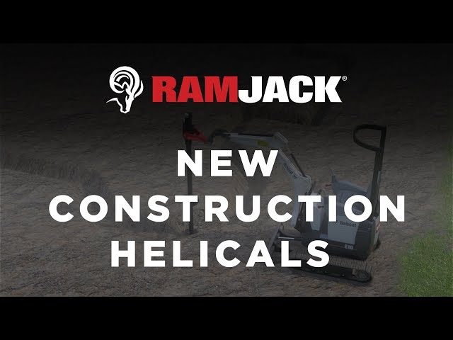 New Construction Helical Pile Animation | Ram Jack Foundation Solutions
