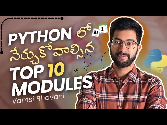 top 10 python libraries you should learn Telugu | Vamsi Bhavani