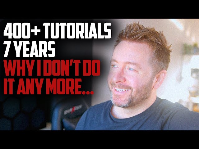 Some advice for anyone wanting to start doing software tutorials on YouTube