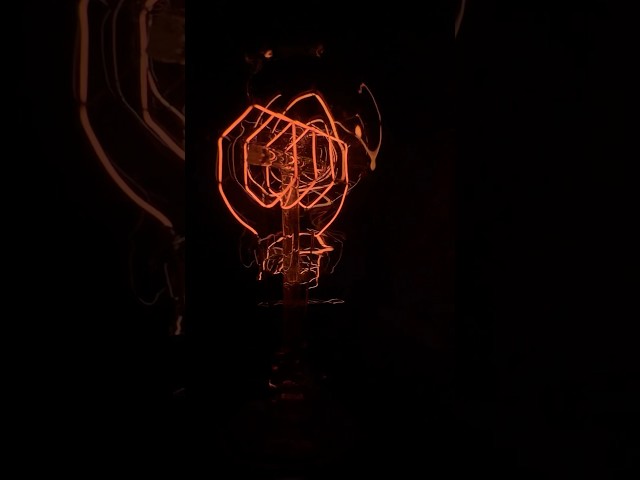 Incandescent Light Bulb Glowing After Being Turned Off