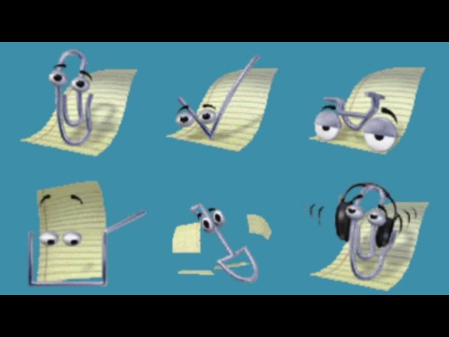 Clippy Office Assistant Animation Compilation, Clippit