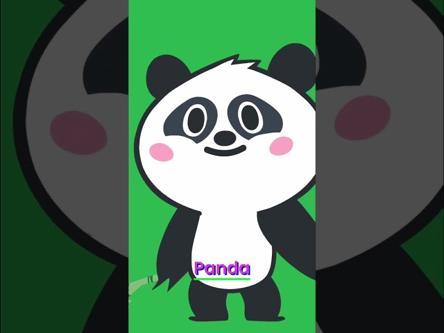 🐼 Meet Ming the Panda: Cuteness Overload in the Bamboo Forest! #shorts 🌈 Hoppy Friends Family
