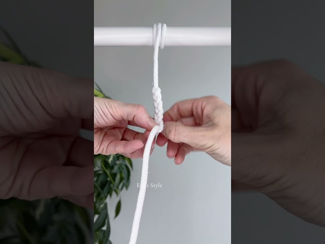 Simple Macramé Cord Pattern | Step-by-Step Tutorial 🪢