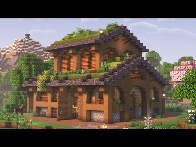 Minecraft - How to Build a Horse Stable [Tutorial]