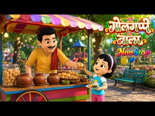 Golgappe Wala | & Fun Non-Stop Nursery Rhymes | Nonstop Hindi Rhymes for Kids