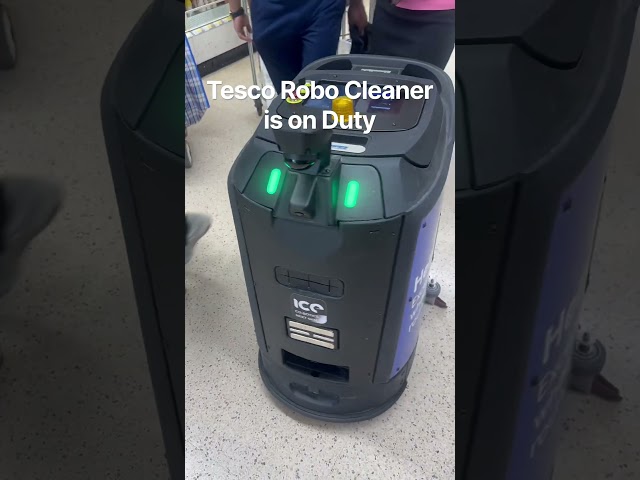 Tesco Robo Cleaner is on Duty #tesco #robotics #cleaner #robocleaner