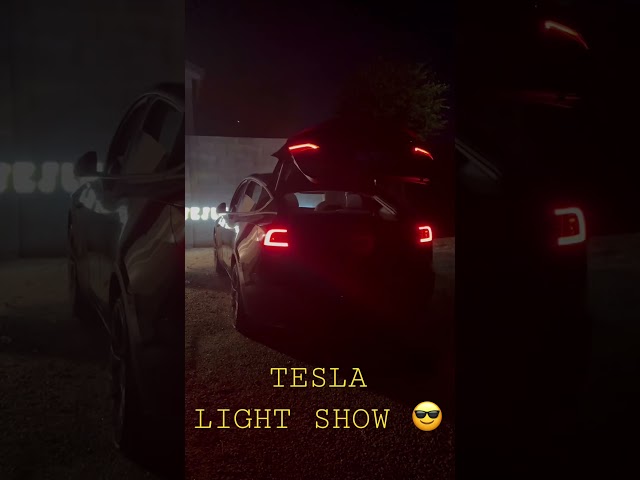 Tesla Model Y Light Show