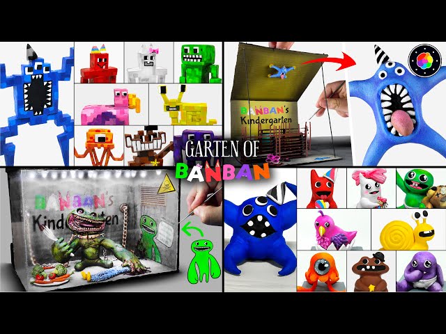 Construyendo TODO GARTEN OF BANBAN con DIORAMAS y ESCULTURAS! Plastilina | PlastiVerse