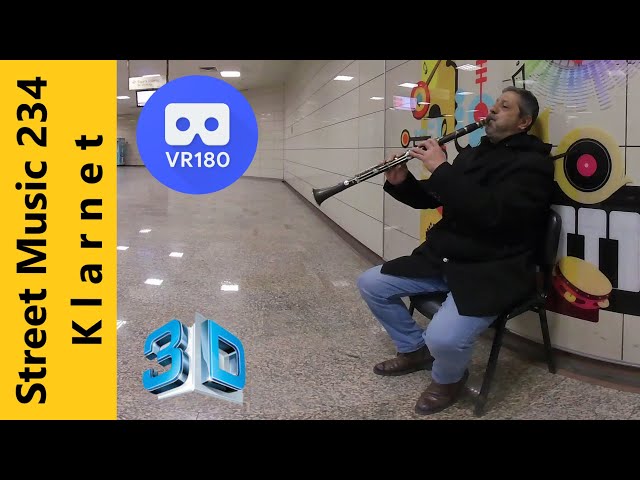 Vr180 3D Street Music 234 / Klarnet / Sishane Metro
