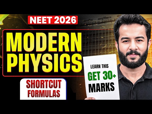 Modern Physics Shortcut Formulas 🚀 30+ Marks Strategy by Subrat Sir #NEETPhysics2026