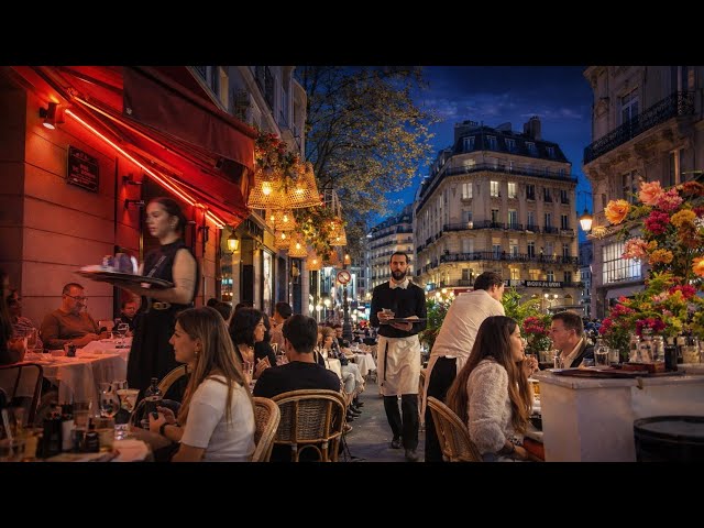 Paris Night Walk 4K 🌙 2026 /  Relaxing Street Tour | Real City Sounds 