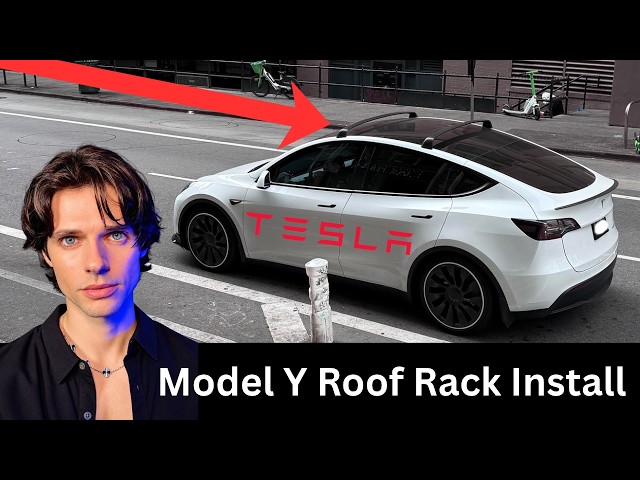 Installing A Roof Rack On My Tesla Model Y Performance!