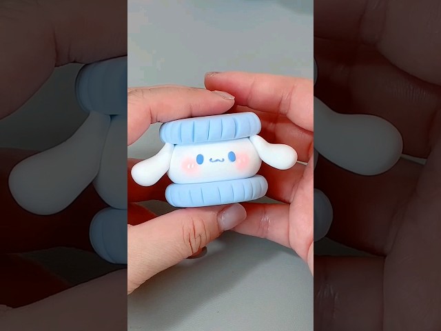 how to make mini clay Cinnamoroll / diy cute Cinnamoroll #clayvideos #kawaii #sanrio #cute