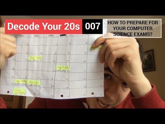 How to prepare for your Computer Science exams? | Decode Your 20s 007