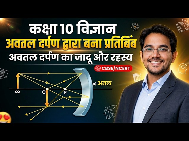 अवतल दर्पण द्वारा प्रतिबिंब का बनना | Class 10 Science Chapter 10 Hindi Medium