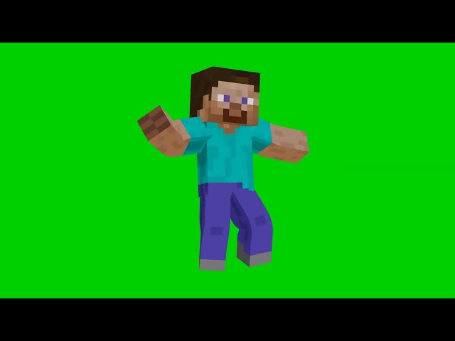 Dance Green Screen Mindcraft Steve Green Screen #cartoon