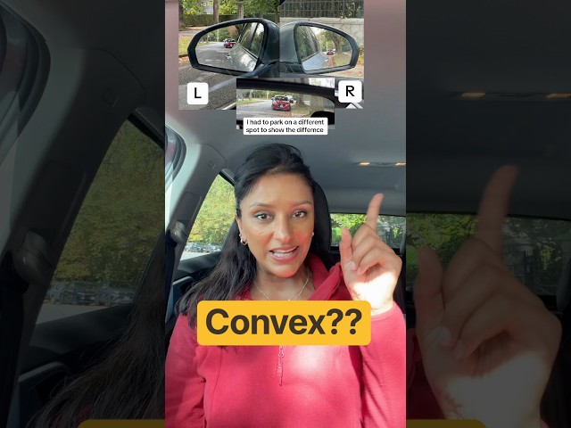 Why is the left mirror not CONVEX? #driving #car #pov #mirror #canada #usa #uk