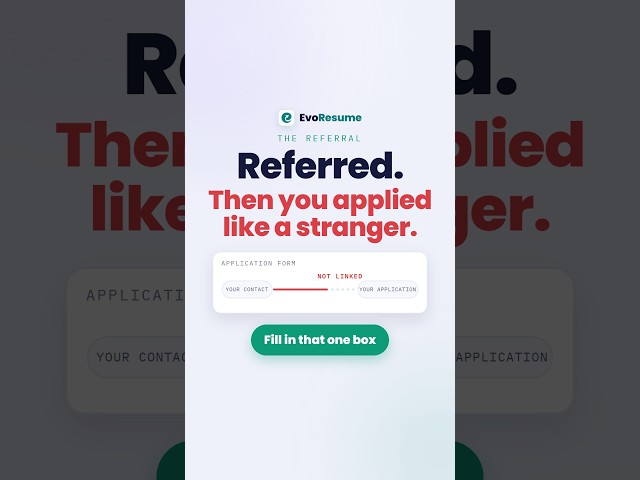 You had a referral. The form never knew. #shorts
