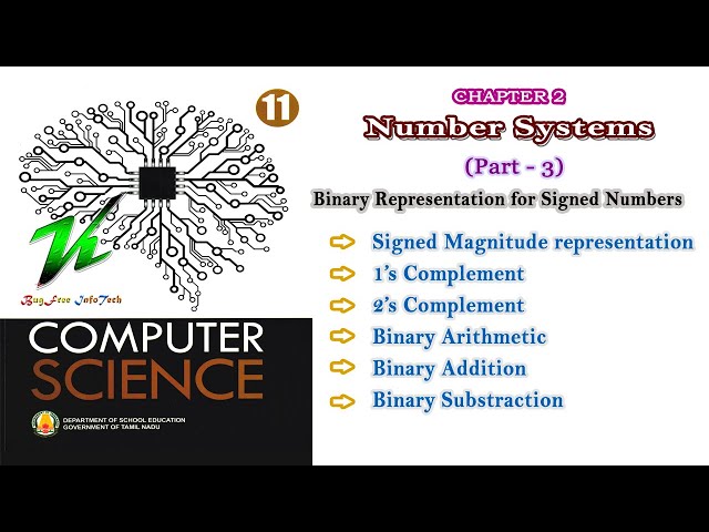 Chapter 2 (Part 3) | Number System | 11th Computer Science & Applications | Binary Arithmetic