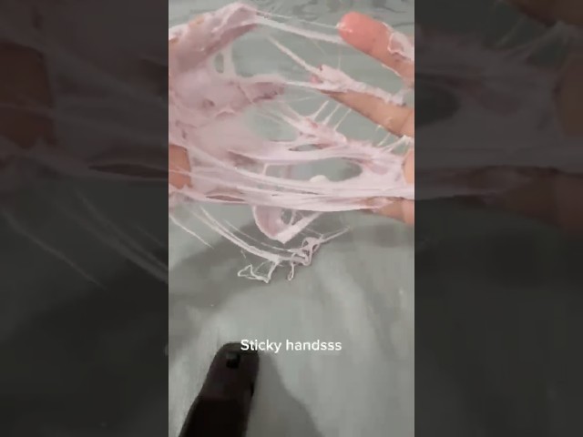 Slime except it’s only the messy parts #slime #mess #dontflopthis