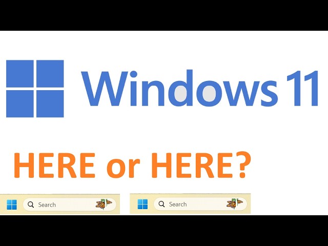 Windows 11 Tip: Reposition the Start Button