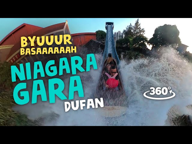 Uji Nyali Naik Wahana Niagara-Gara Dufan (360 VR Video)