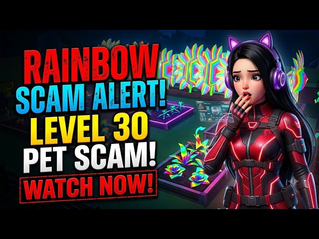 ⚠️ DON'T DO THIS! Rainbow Plant & Level 30 Raccoon Pet Scam in Free Fire Garden 😭