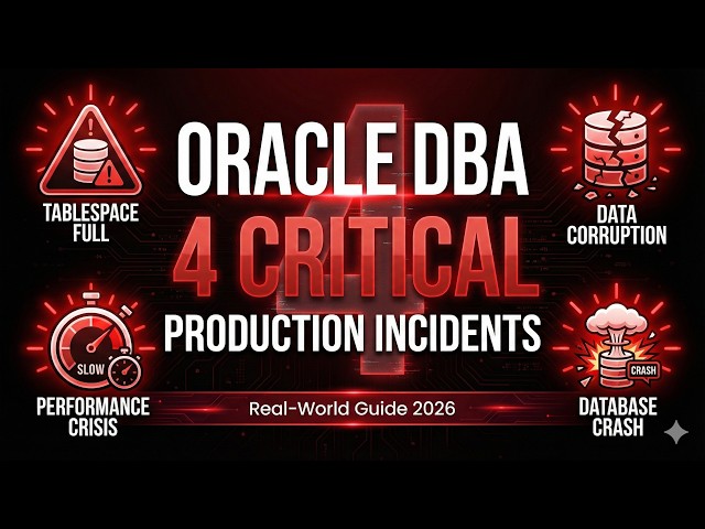 Oracle DBA Real-World Scenarios: 4 Critical Production Incidents | Complete Guide 2026