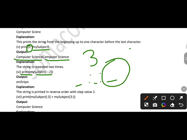 Class 11 Computer Science | Chapter 8 Strings – NCERT Book Exercise Solutions | Python | With PDF