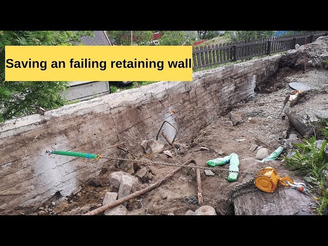 Saving a failing retaining wall