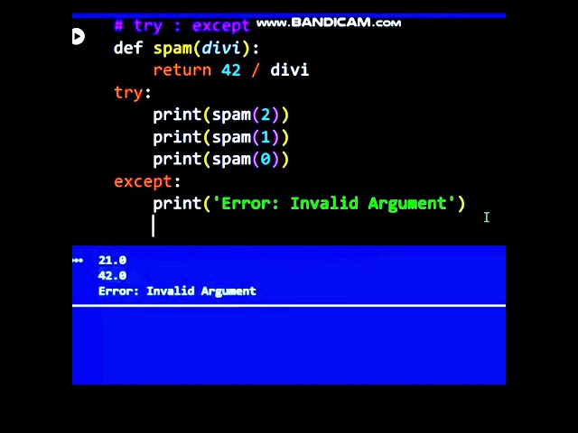 Python Try Except #coding #python #pythonessperspective #try