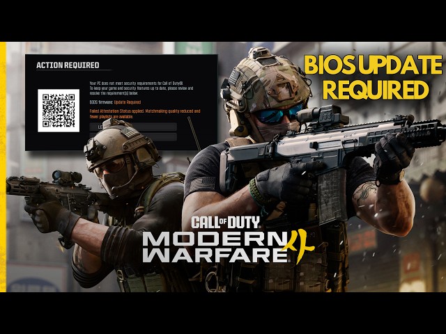 COD MW4 your pc does not meet security requirement for COD Bios firmware update required FIX🎮🔥