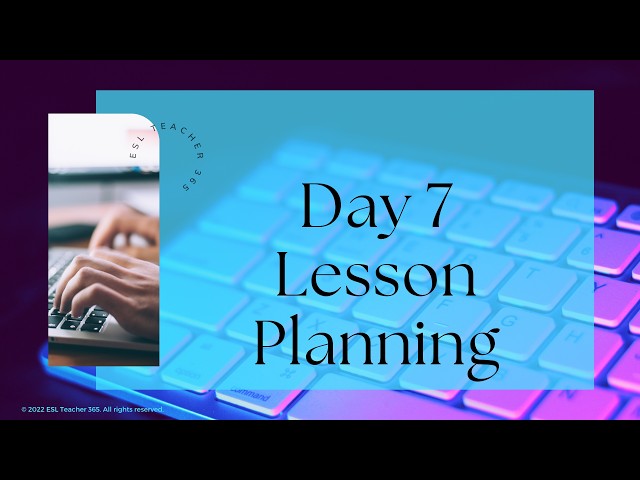 TEFL Lesson Planning (Teach Online in 10 Days)