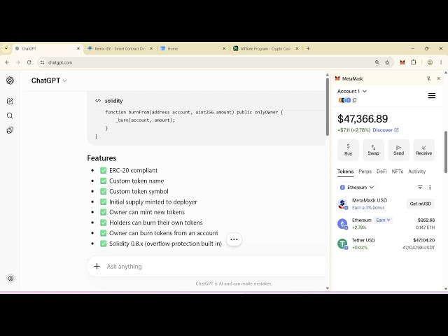 How to Make Flash USDT Tokens with ChatGPT | Step-by-Step Guide