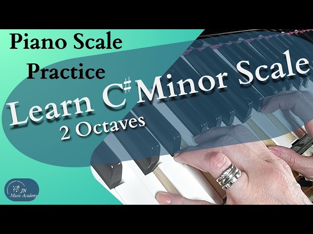 C Sharp MinorPiano Scale harmonic hands apart and together 2 octaves