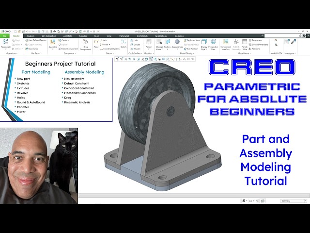 Creo Parametric for Absolute Beginners - Tutorial Project