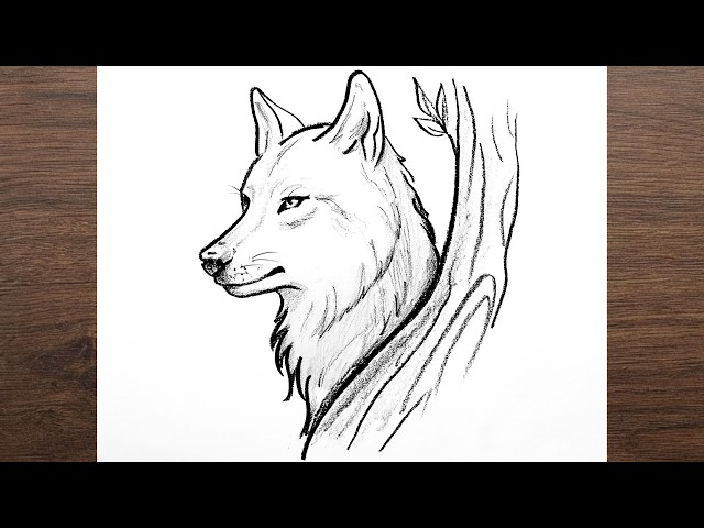 How to Draw a Realistic Wolf Easy | Simple Pencil Sketch for Beginners
