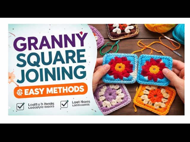 ⚡️ Easy Granny Square Joining for Beginners