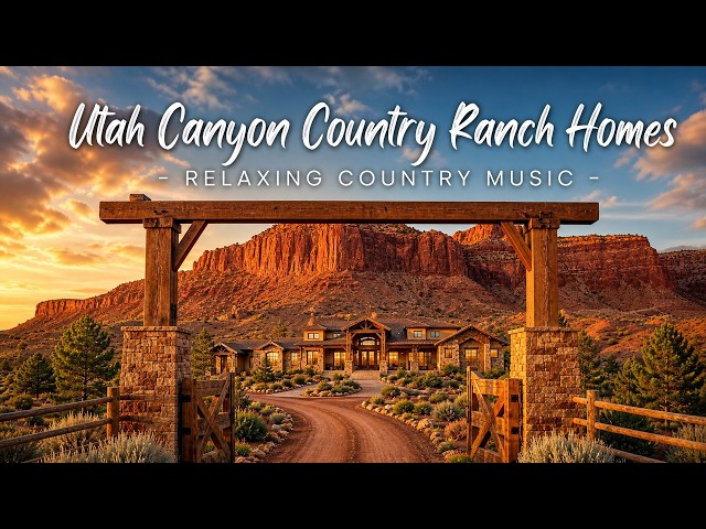 Utah Canyon Country Ranch Homes | Relaxing Country Music
