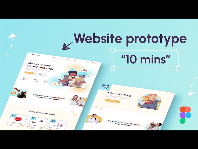 Figma Tutorial : Website prototyping using smart animate | #figmatutorial