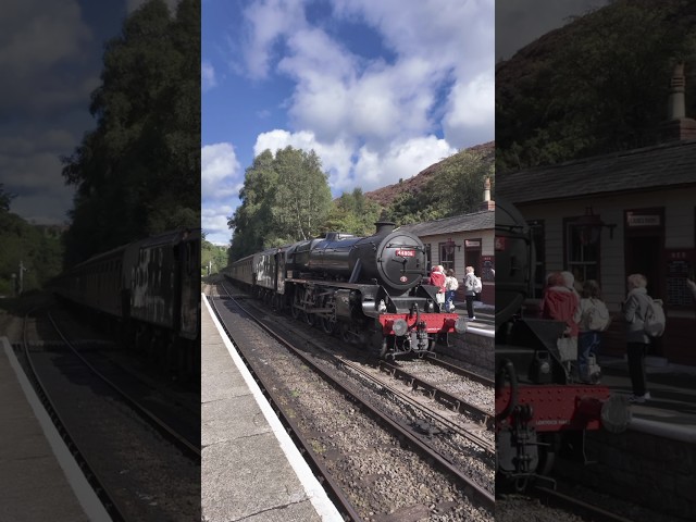 No. 44806 LMS Stanier Class 5 pulling into Goathland (15/09/26) #steamtrain #steamlocomotive #trains