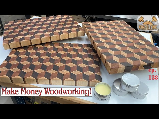 138 - 3D End Grain Cutting Board Cube Pattern