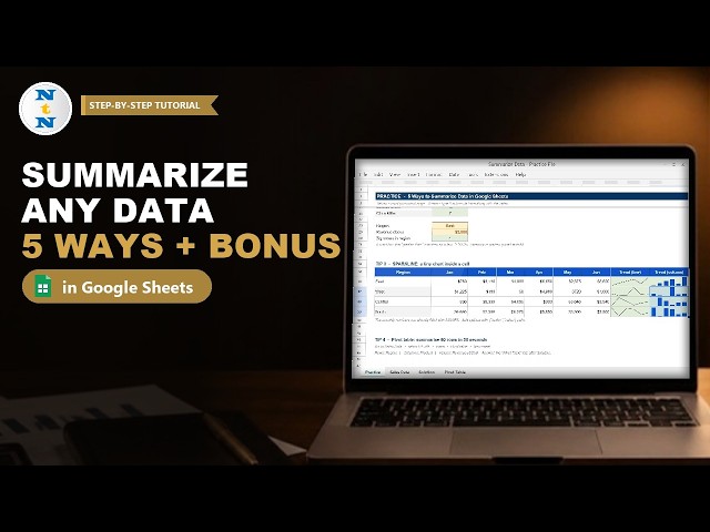 5 Ways to Summarize Data in Google Sheets (SUMIFS, COUNTIFS, SPARKLINE, Pivot Table, QUERY)