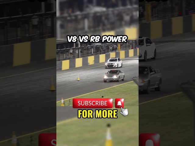 Godzilla vs V8 #gtr #shorts #racing