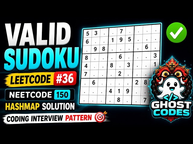 Valid Sudoku | Leetcode 36 | HashMap Trick