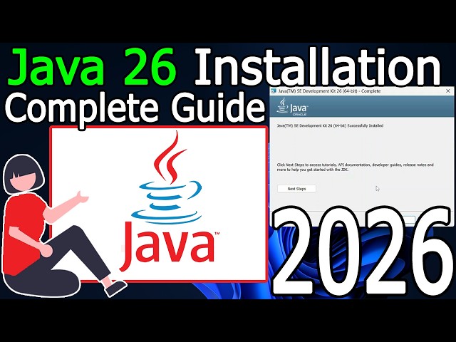 How to Install Java 26 on Windows 10/11 [ 2026 Update ] with JAVA_HOME Java JDK 26 | Complete Guide