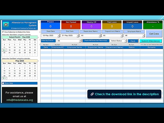 Ultimate Attendance Management System in MS Excel  & VBA [Premium Attendance Tracker]